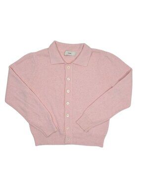 Dunst Open Collar Cardigan in Light Pink